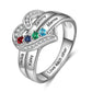 Women's Ring Birthstone Support Lettering