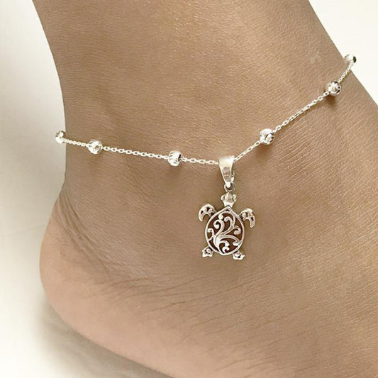 Sterling Silver Cute Anklet Bracelets Fashion Jewelry