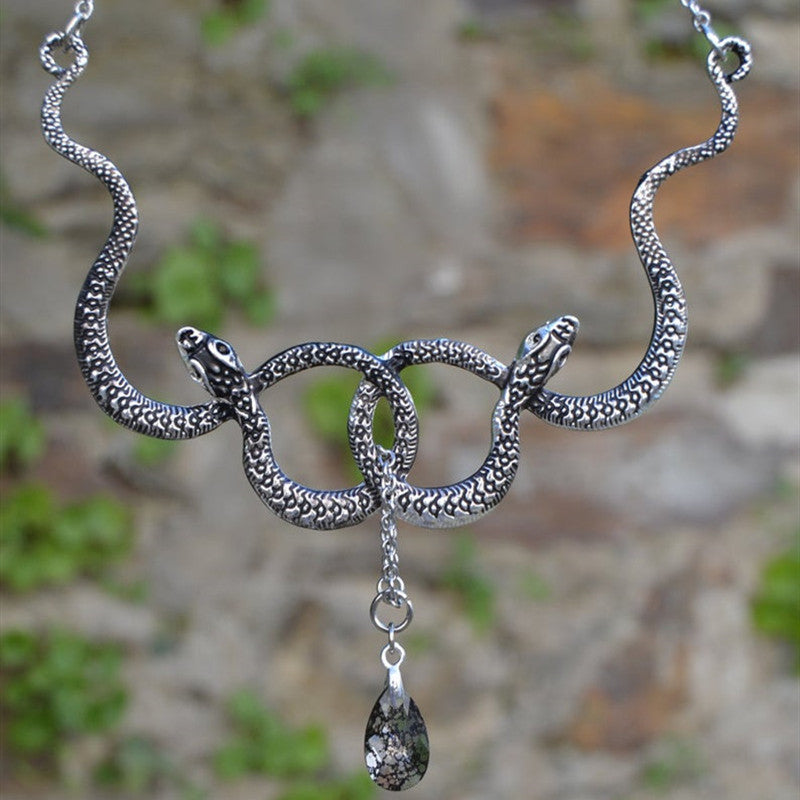 New Medusa Snake Necklace Jewelry Girl