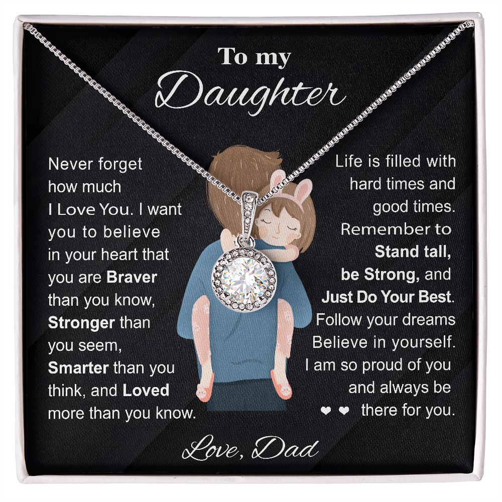 To My Daughter - Unique and stunning pendant necklace from dad!