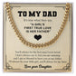 To My Dad - Cuban Link Chain From Daughter Holds promise of reunion