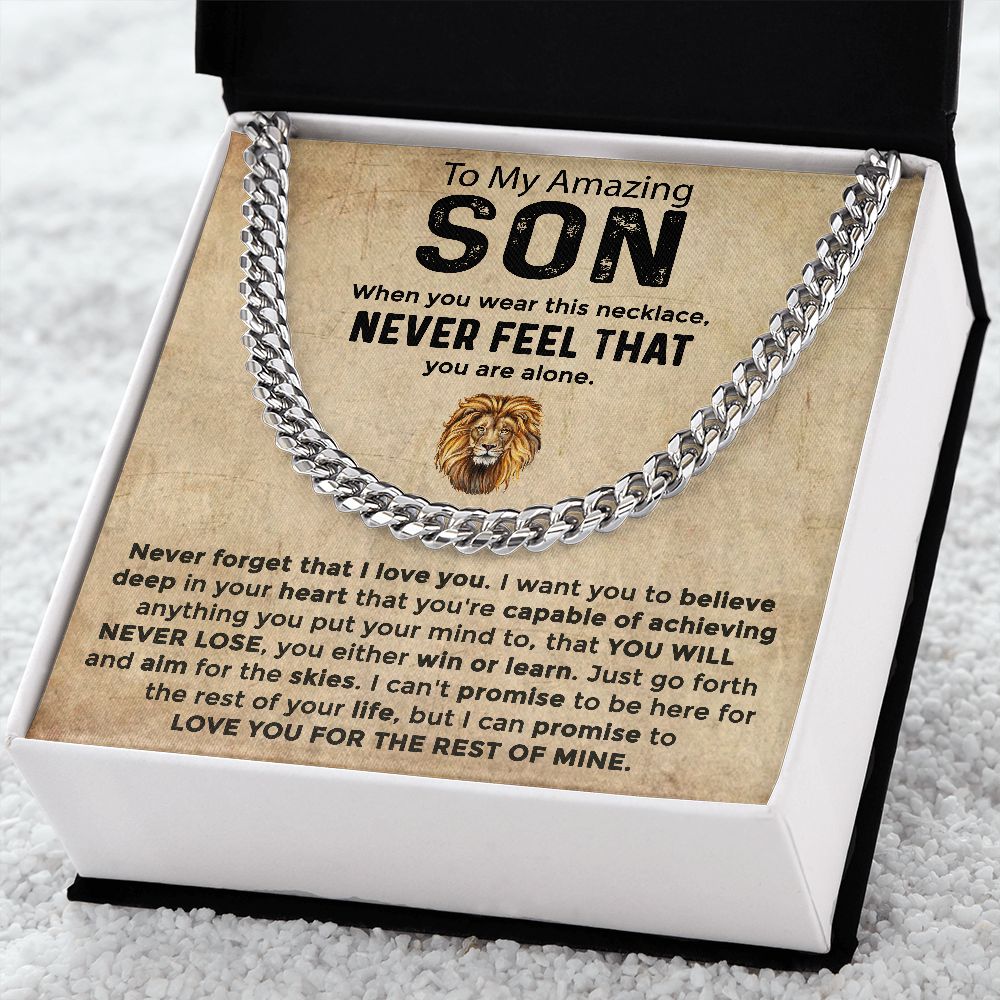 To My Son Necklace