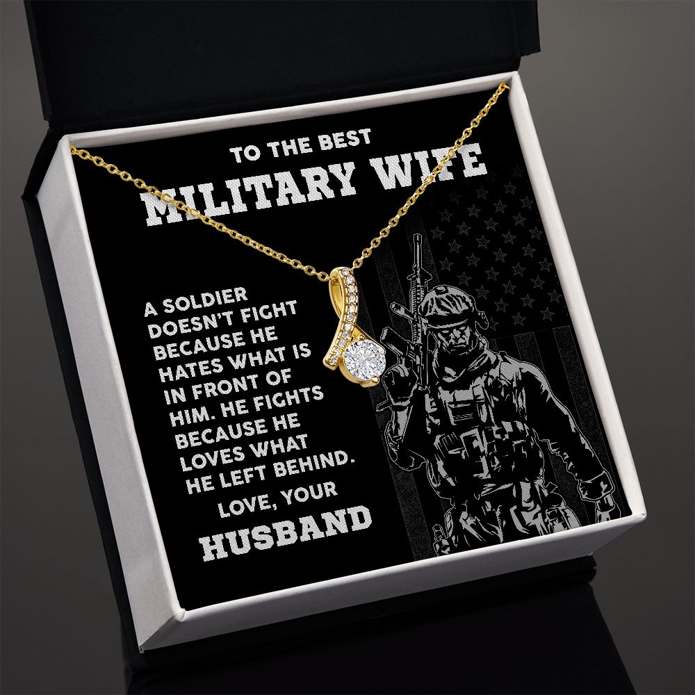 Make sure your military wife has eternal love with this Alluring Beauty necklace!