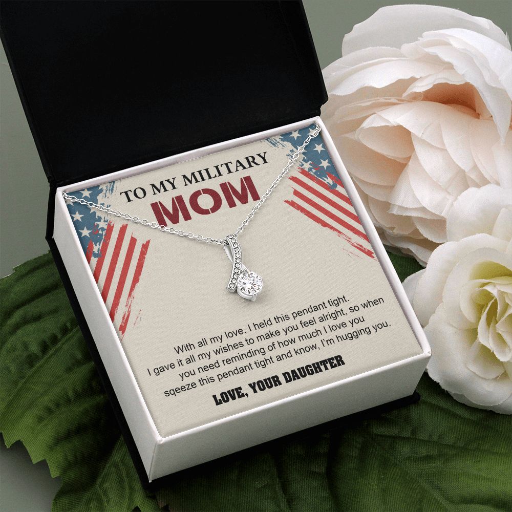 Make your military mom happy with this CUTE Alluring necklace!