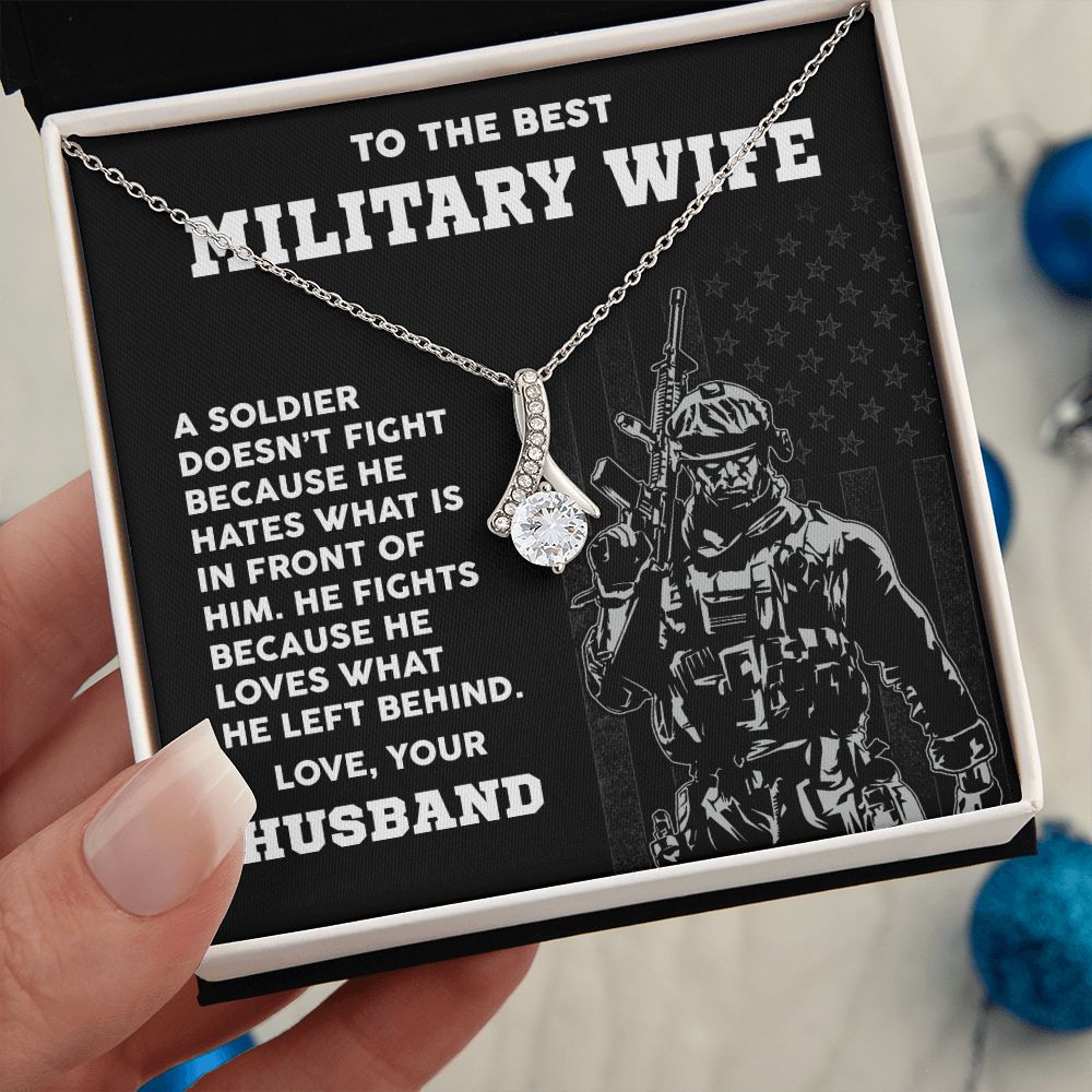 Make sure your military wife has eternal love with this Alluring Beauty necklace!