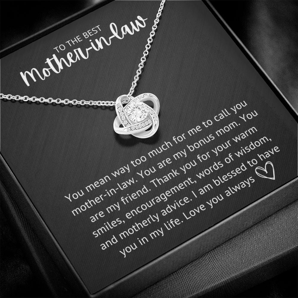 Heart Touching Message with Special Necklace For Mother-in-law