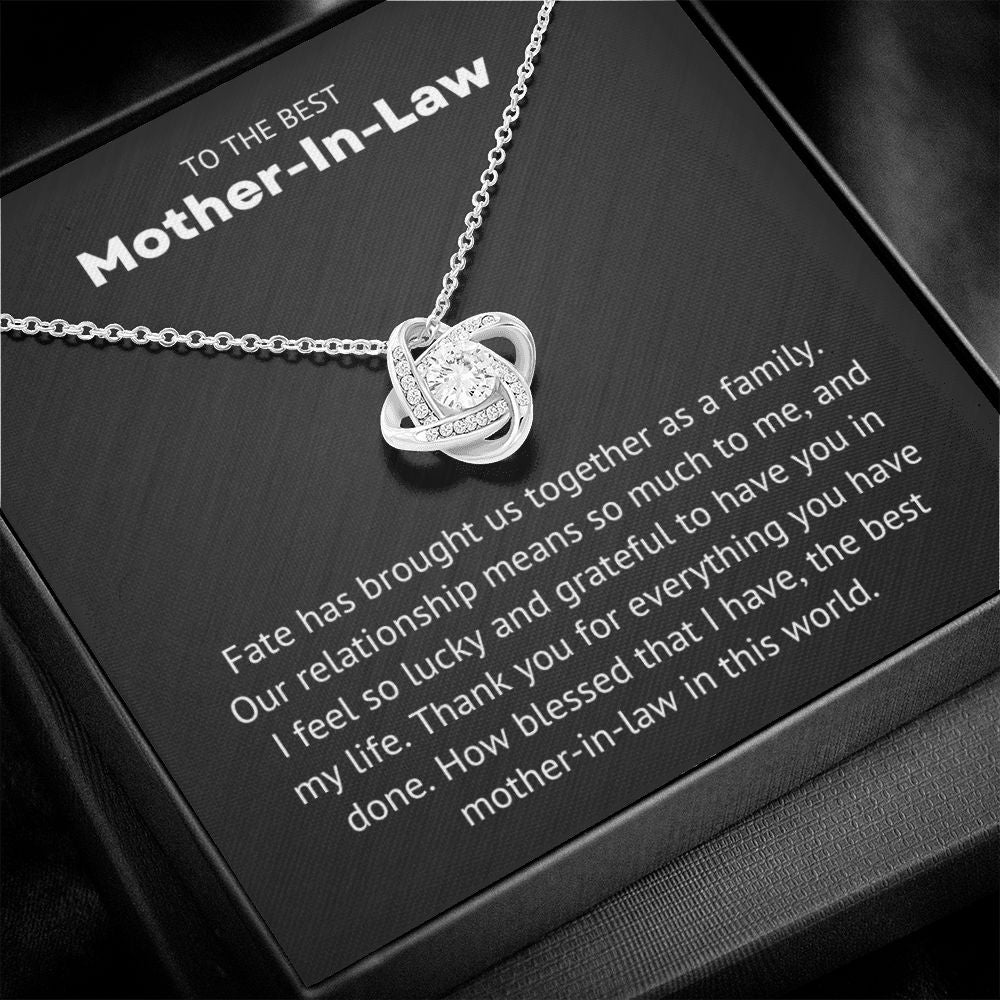 To The Best Mother in Law | Love Knot Necklace