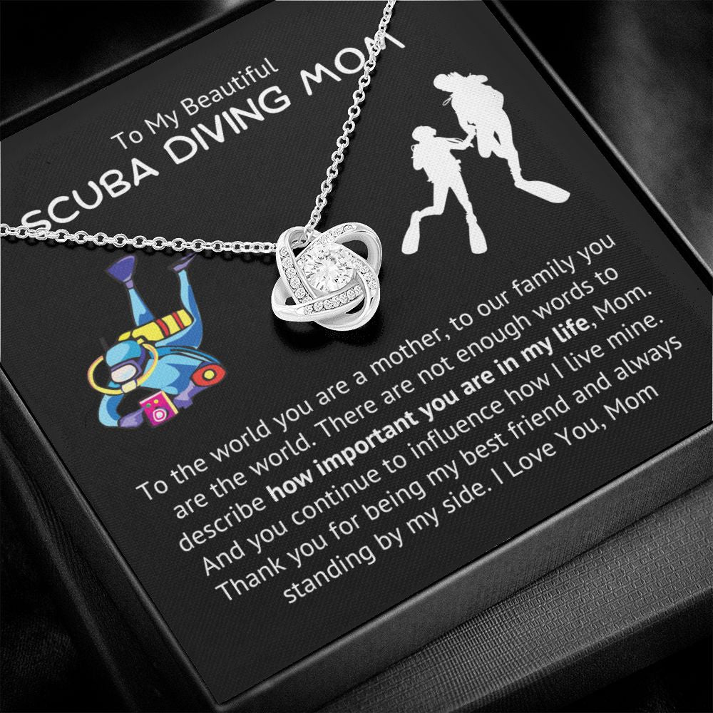To My Scuba Diving MOM | Love Knot Necklace