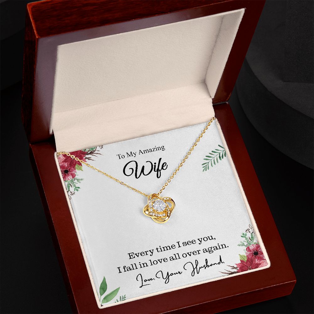 To My Romantic Wife - Pendant Necklace is The Key To Your Relationship