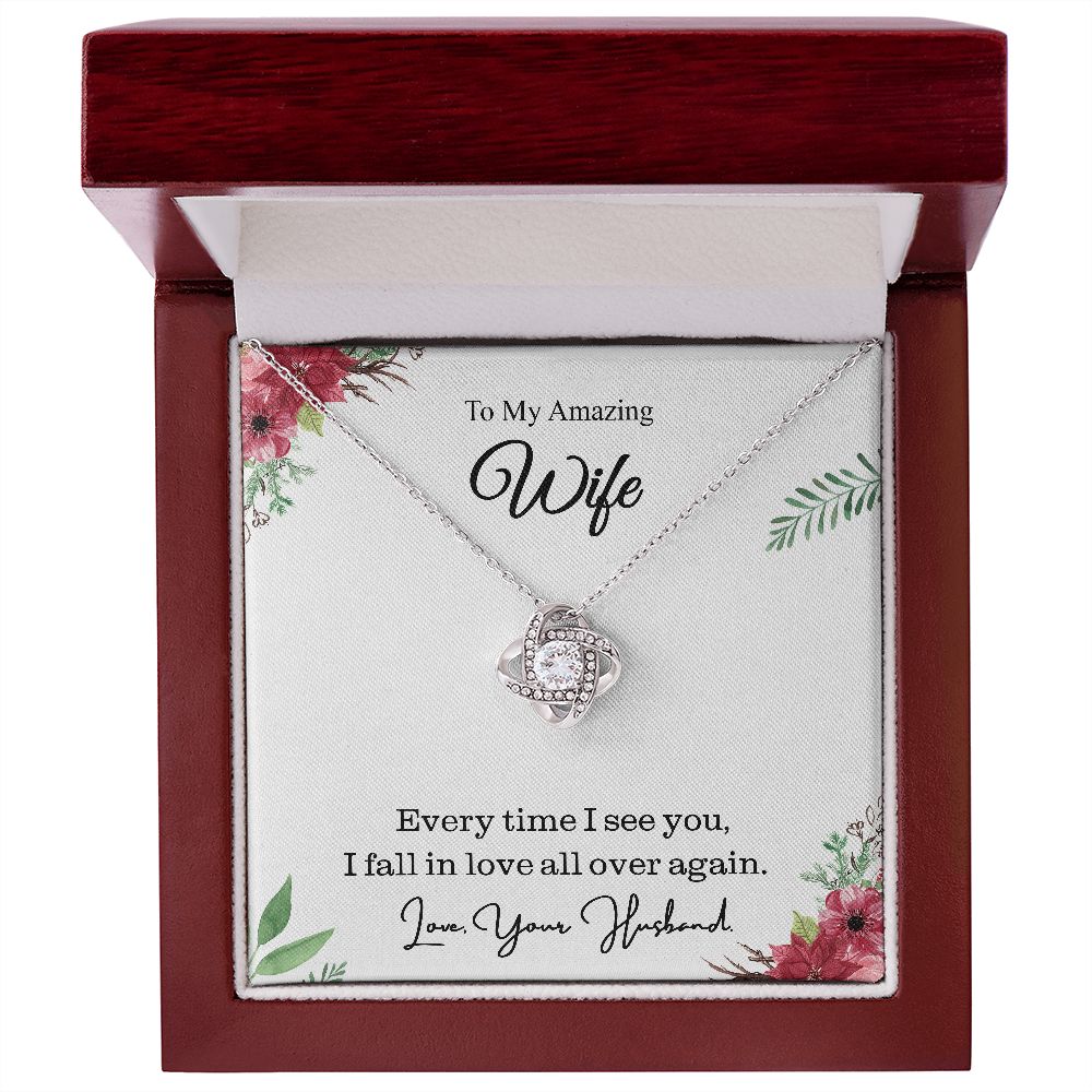 To My Romantic Wife - Pendant Necklace is The Key To Your Relationship