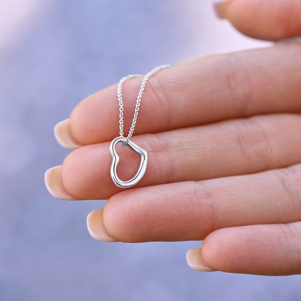 To My Wife - Sell your wife her very own Delicate Heart Necklace!