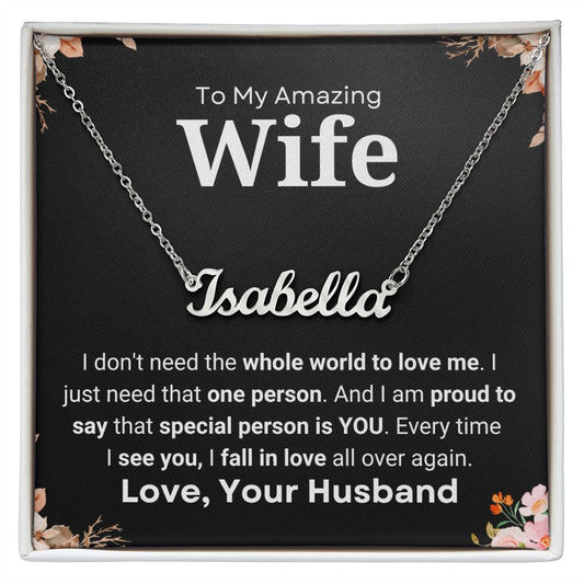 Custom Necklace for Wife