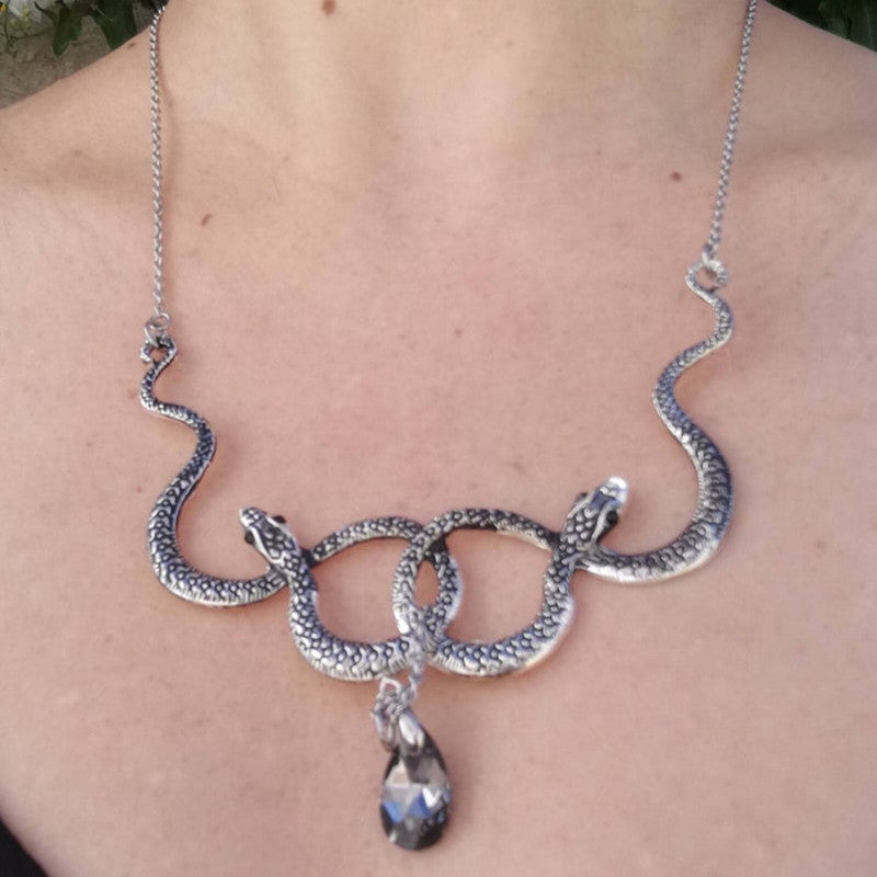 New Medusa Snake Necklace Jewelry Girl
